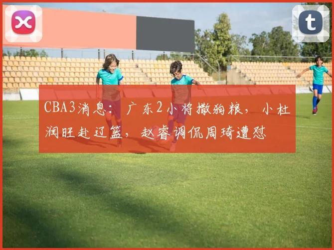 CBA3消息：广东2小将撒狗粮，小杜润旺赴辽篮，赵睿调侃周琦遭怼