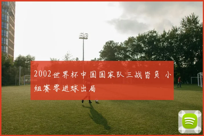 2002世界杯中国国家队三战皆负 小组赛零进球出局